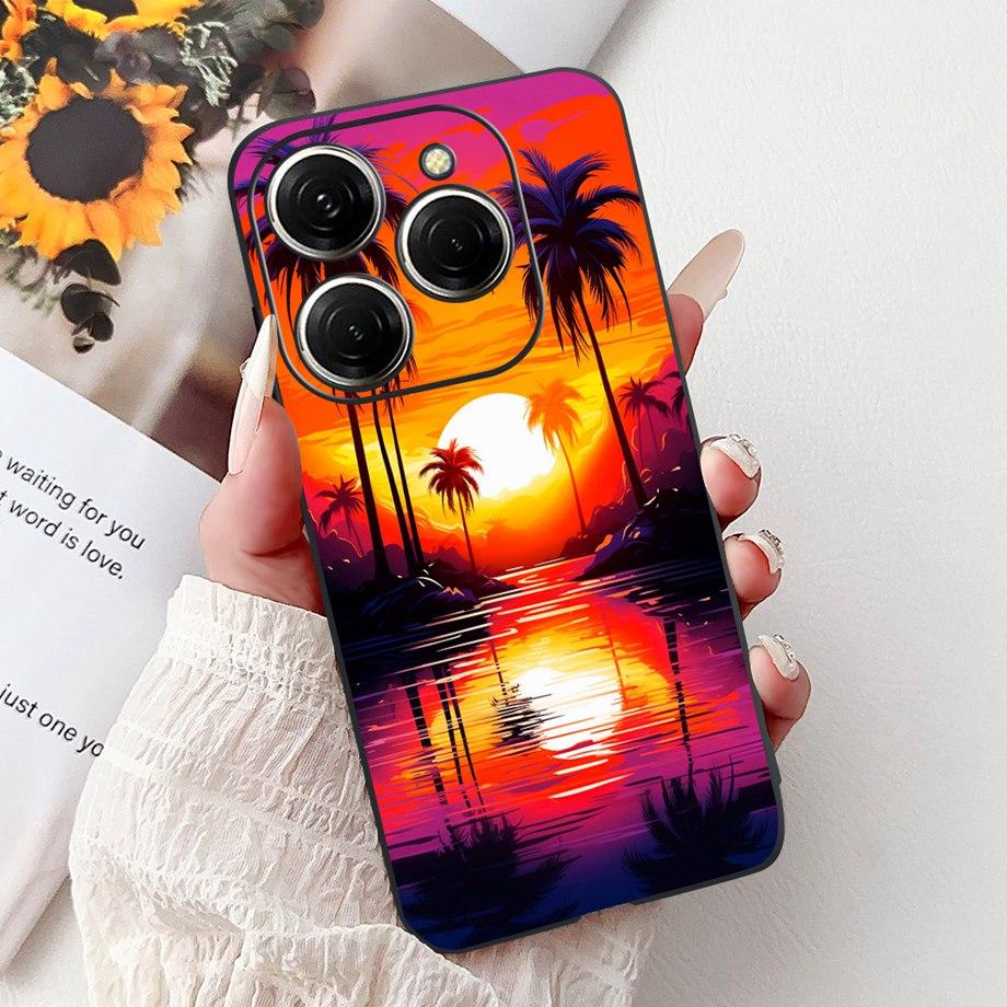 Чехол для телефона с рисунком Дракон и Рыба Кои для Tecno Spark 20 Pro Spark 20 20c 20Pro Plus Задняя крышка Мягкий ТПУ Мультяшный бампер KJ7 KJ6