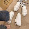 Brand Leather Women's Sneakers White Platform Woman Sports Sneakers Female Vulcanized Shoes Sneakers Casual Ladies Trainers