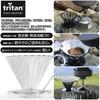 Sanyo Sangyo CAFEC Tritan Flower Dripper CUP4 (2-4 cups), Clear, TFD-4