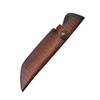 29.9 Cm Fixed Blade Knife Scabbard Embossed Cowhide Cover Leather Sheath  Camping Knife Case Hunting Holsters with Belt Buckle