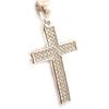 Les Trésors De Lily [L4646] - Silver Pendant 'Cross' Silver-white (rhodium-plated) - 30x15 Mm