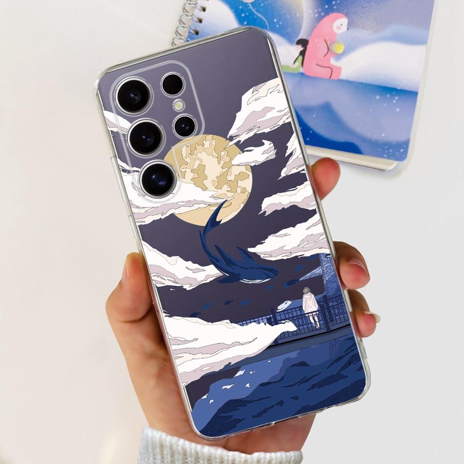 For Samsung Galaxy S24 Ultra S24 Plus (S24+) S24 5G Phone Case Samsung S24Plus S24Ultra Fashion Cool Pattern Soft Silicone Cases