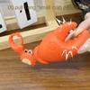 3D Crafts Pull String Crab Keychain Cartoon Animals Handbag Hanging Ornaments  Couple