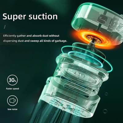 Мини-настольный пылесос с USB-вентилятором, портативный беспроводной настольный пылесос, перезаряжаемая батарея