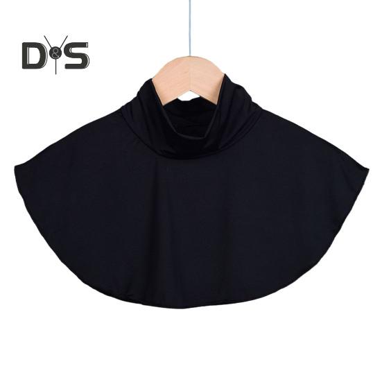 Солнцезащитная шаль для защиты шеи, мягкая, гладкая, блестящая ткань, тонкая шаль, многонаправленная защита от ультрафиолета, поддельный воротник