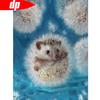 Cross Stitch Animal Rhinestone Diamond Painting Hedgehog 5D DIY Full Round Diamond Embroidery