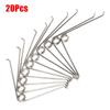 20 шт. Новая садовая фурнитура Компрессионная пружина Серебристая Пружинная сталь Аксессуары для садовых ножниц V-образная 5x7 см Торсионная пружина