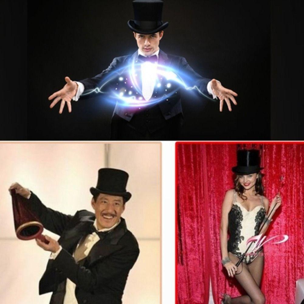 Fancy Dress Costume Cosplay Fedora Hat Performed Hat Magician Top Hat Bowler Top Hat Retro Top Cap