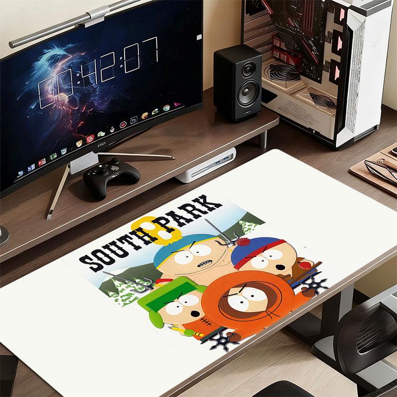 South Park Poster Mouse Pad, Large Gaming Desk Mat, Non-slip XXL Mousepad for Laptop & Tablet, Mini PC Playmat with Stitched Edges