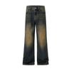 Spring and Autumn Rust Blue Nostalgic Loose Flare Jeans Men's Straight Pants