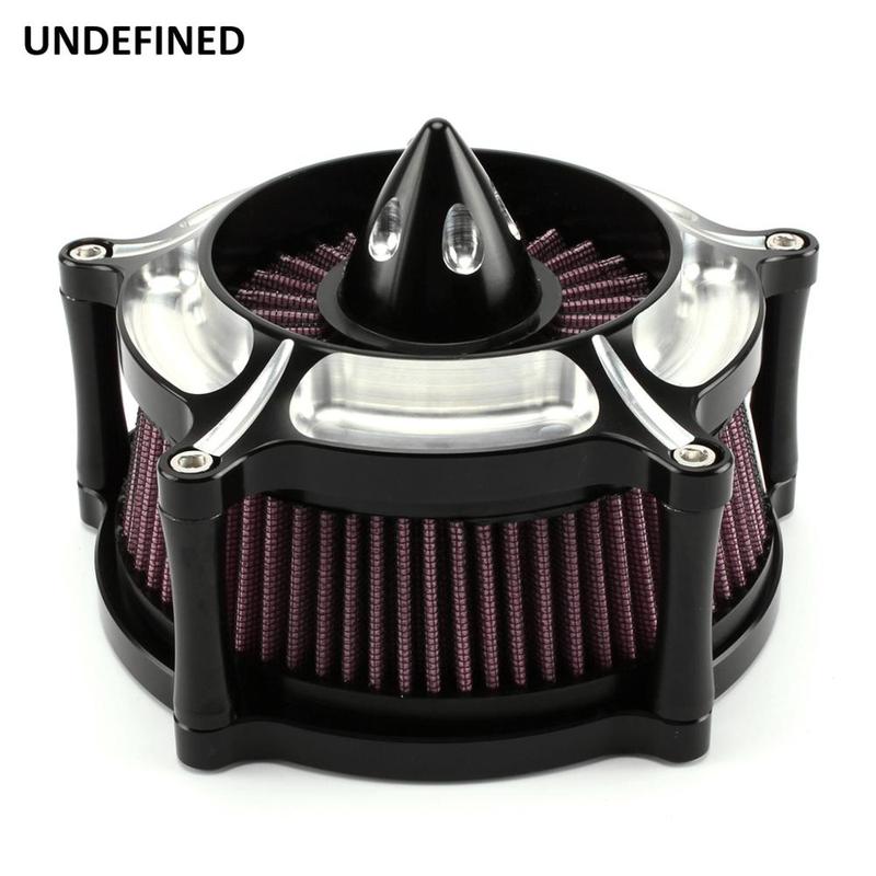 Motorcycle Air Filter Contrast Cut Turbine Air Cleaner Intake Filter For Harley Sportster XL883 1200 1991-2022 filtre a air moto