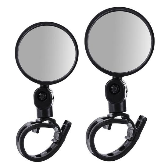 Зеркало заднего вида на руле велосипеда Широкоугольное универсальное простое в установке регулируемое выпуклое зеркало на руле Зеркало для велосипеда