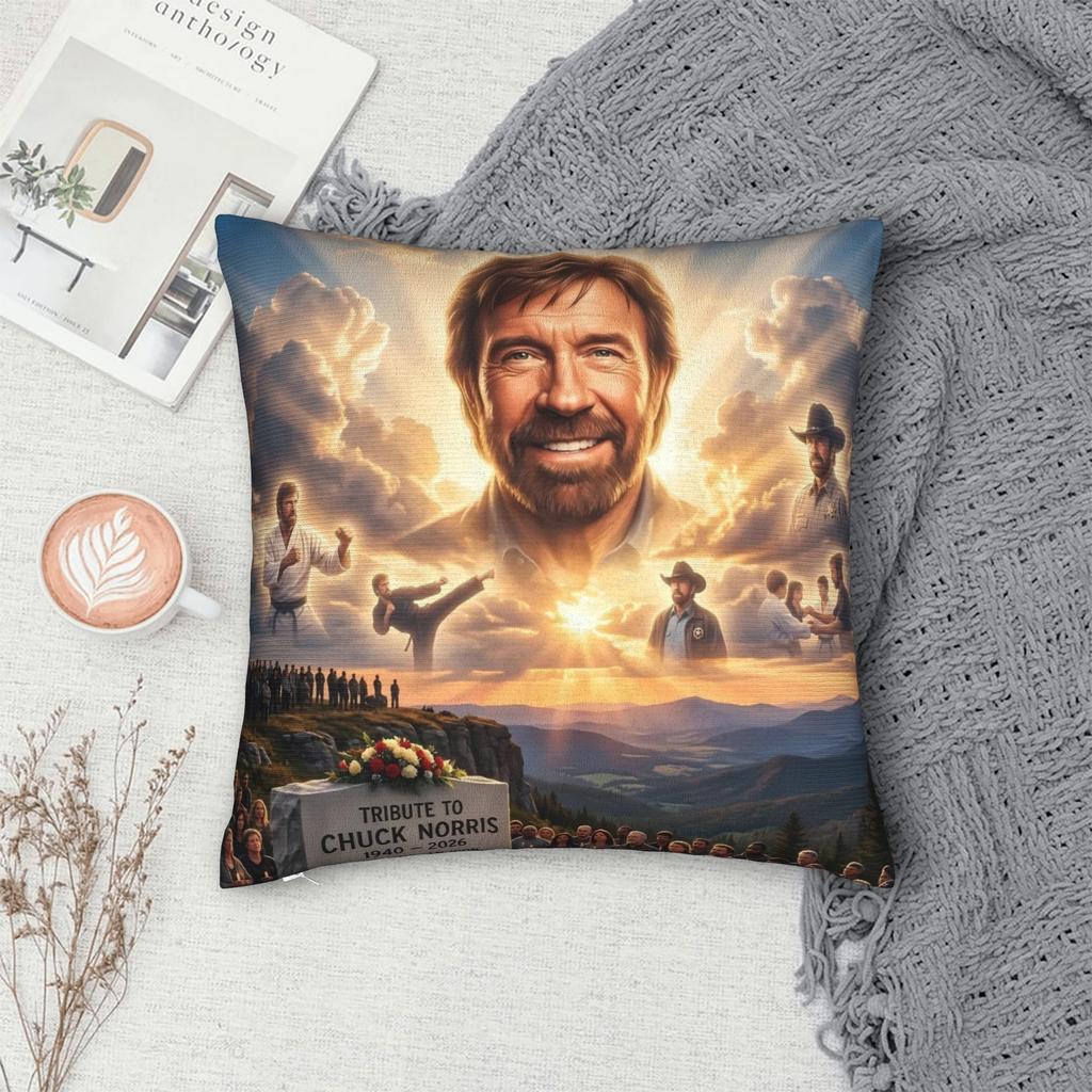 Chuck Norris Pillow Cover Comfy Cushion Cover Kawaii Pillow Case For Living Room Sofa