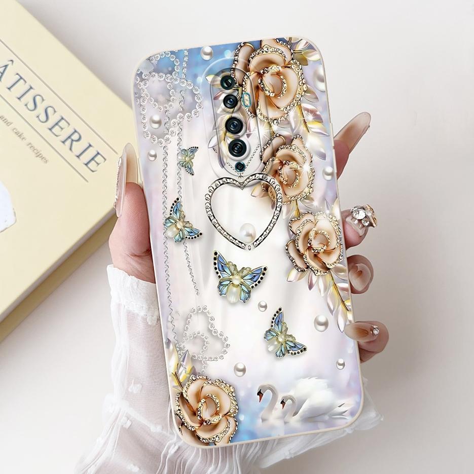 For Oppo Reno2 F Case Reno 2Z Unique Candy Painted Cover Soft Silicone Phone Case For Reno 2 2F Reno2 Z Reno2F Back Cover Bumper