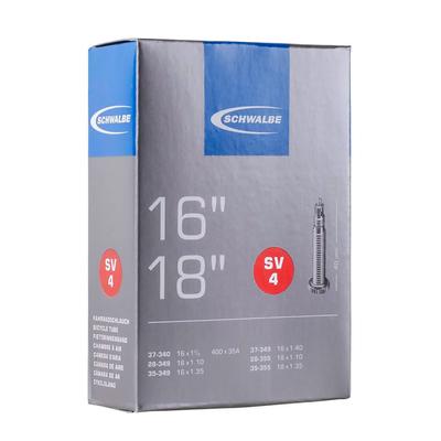 SCHWALBE Камера для 16 x 16 x 18 x ниппель Presta 40 мм 4SV [Оригинальный продукт] 13/8, 11/4, 1.25