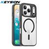 KEYSION Противоударный прозрачный чехол для MagSafe для iPhone 17 Pro Max Мягкий ТПУ+ПК Магнитная беспроводная зарядка Телефон Прозрачная накладка