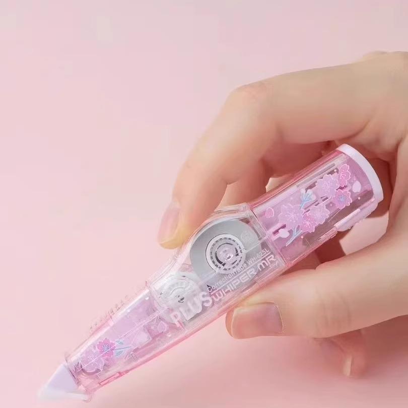 Japan Plus Cherry Blossom Limited Edition Transparent Correction Tape (1pc Correction Tape+3pcs Refill)