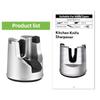 3-в-1 точилка для ножей из вольфрамовой стали, ручная кухонная точилка с присоской, полировальный стержень