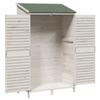 Garden Shed White 106 x 56 x 176.5 cm Solid Spruce Wood