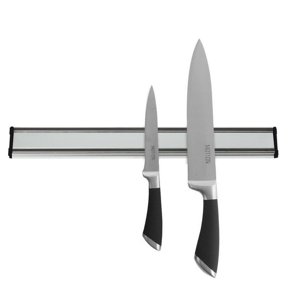 Magnetic Kitchen Knife Holder for Knives and Utensils, Long, Metal, 39 cm