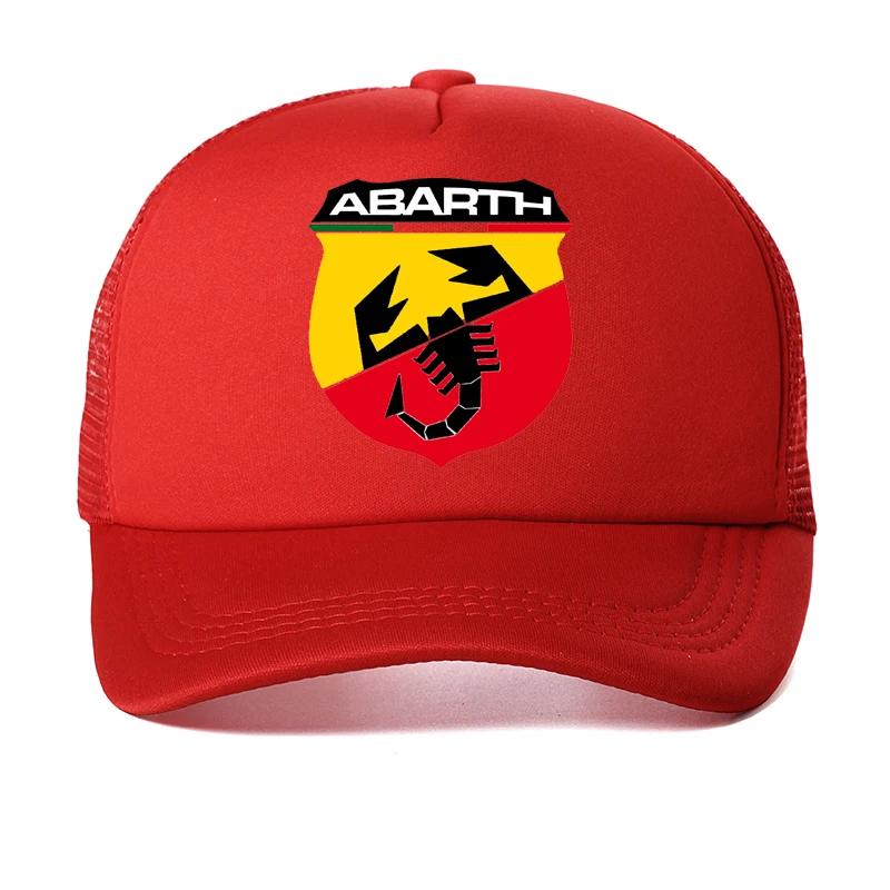 Abarth Scorpion Racing cap Unisex Women Trucker hat Classic Fashion Adjustable Baseball caps summer Mesh breathable cap Casquette