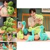 High-quality Jurassic Dinosaur Park Plush Toy Soft And Colorful Stegosaurus Triangular Dragon Tyrannosaurus Rex Cartoon Stuffed Animal
