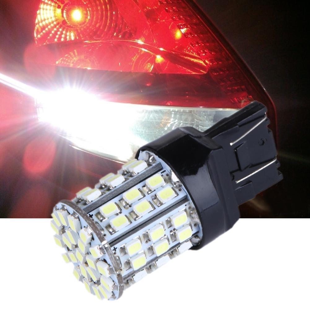2-10 шт. T20 W21W 7443 7440 Светодиодная лампа 64-SMD 1206 Задний Стоп-сигнал Светодиодная лампа Задний Ход 12V 6000K Автомобильная Белая Сигнальная Лампа