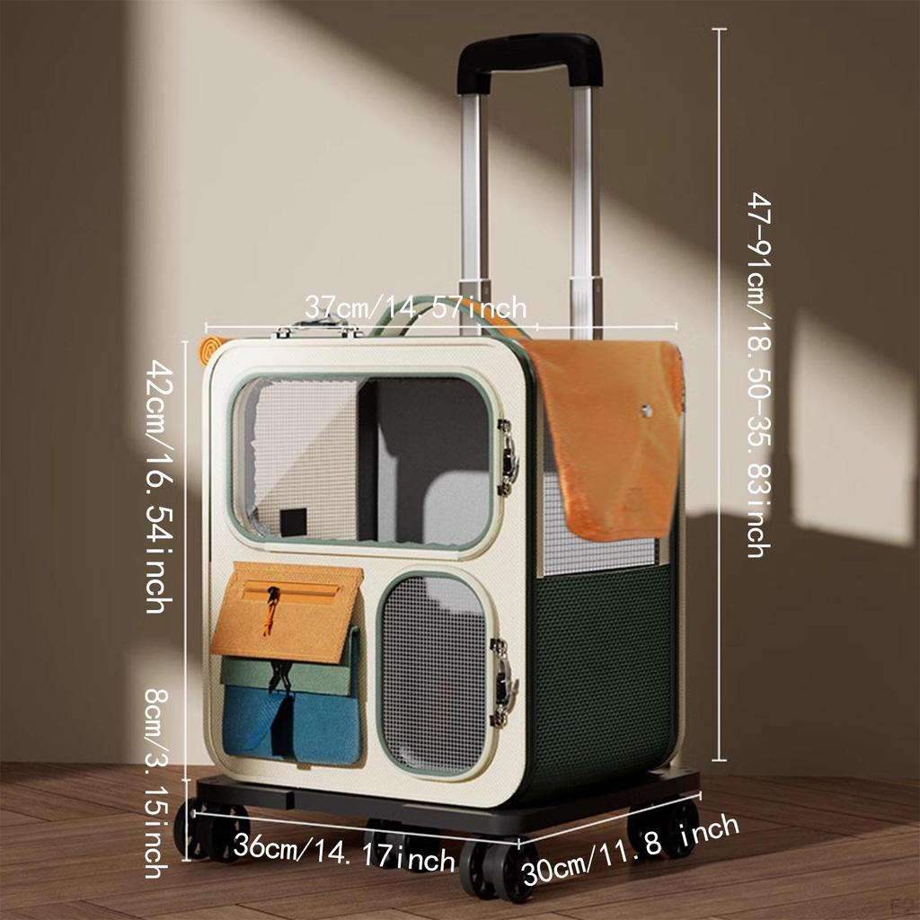 Переноска для кошек Дорожная складная транспортная коробка-тележка Рюкзак-сумка для маленьких собак Больших
