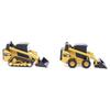 Diecast Master 1/64 Scale Caterpillar CAT 272D2 Skid Steer Loader & CAT 297D2 Compact Track Loader Set of 2