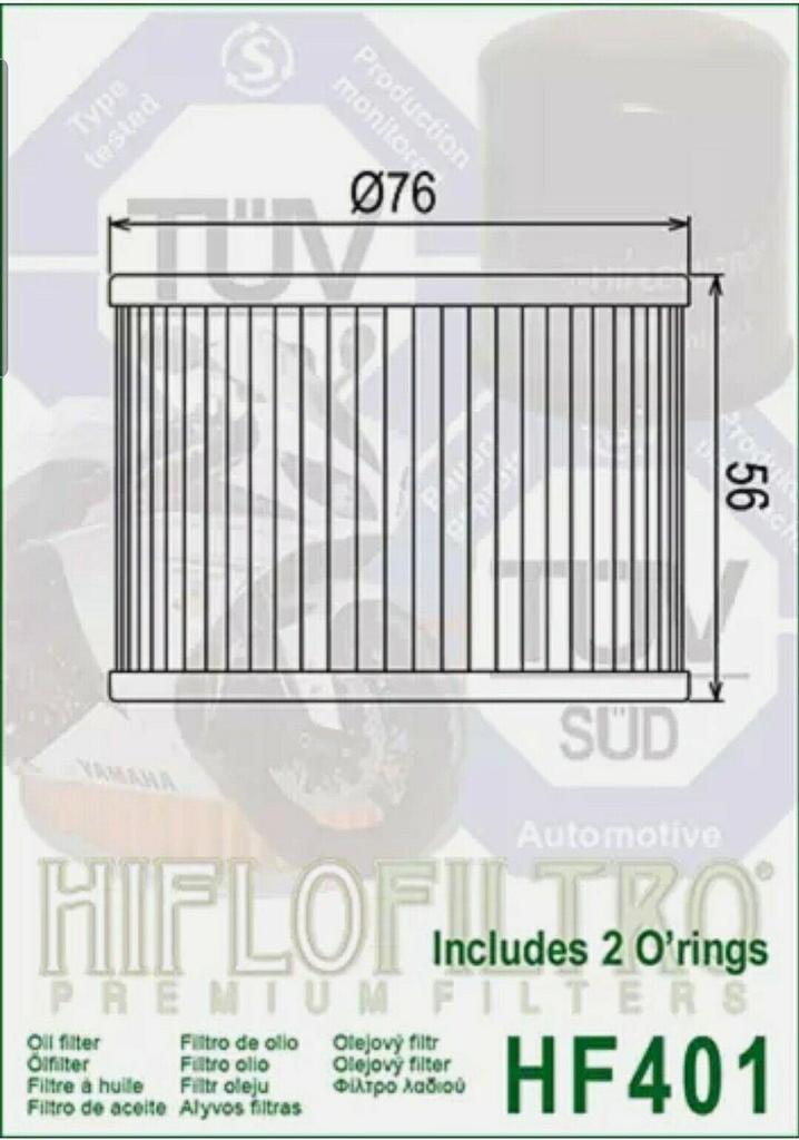 Hiflo Hf401 1988-2003 Kawasaki EL 250 Совместимый масляный фильтр