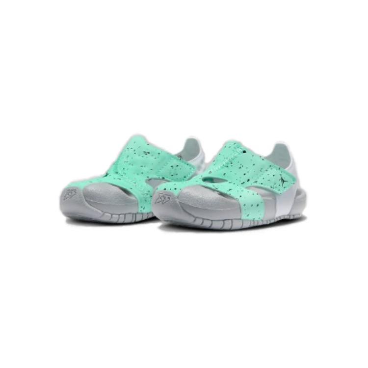 Jordan Flare Jordan Slip Resistant Abrasion Resistant Low top Toddler Shoes Gray Green Infant And Toddler CI7850-302