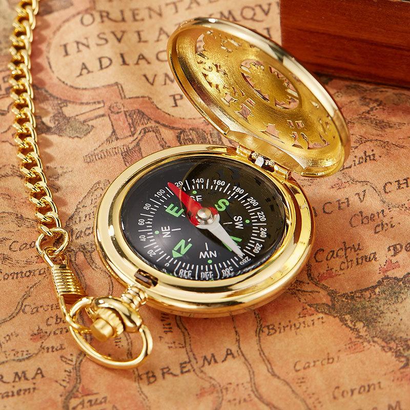 Новые креативные карманные часы с компасом для альпинизма на открытом воздухе, классические карманные часы с компасом