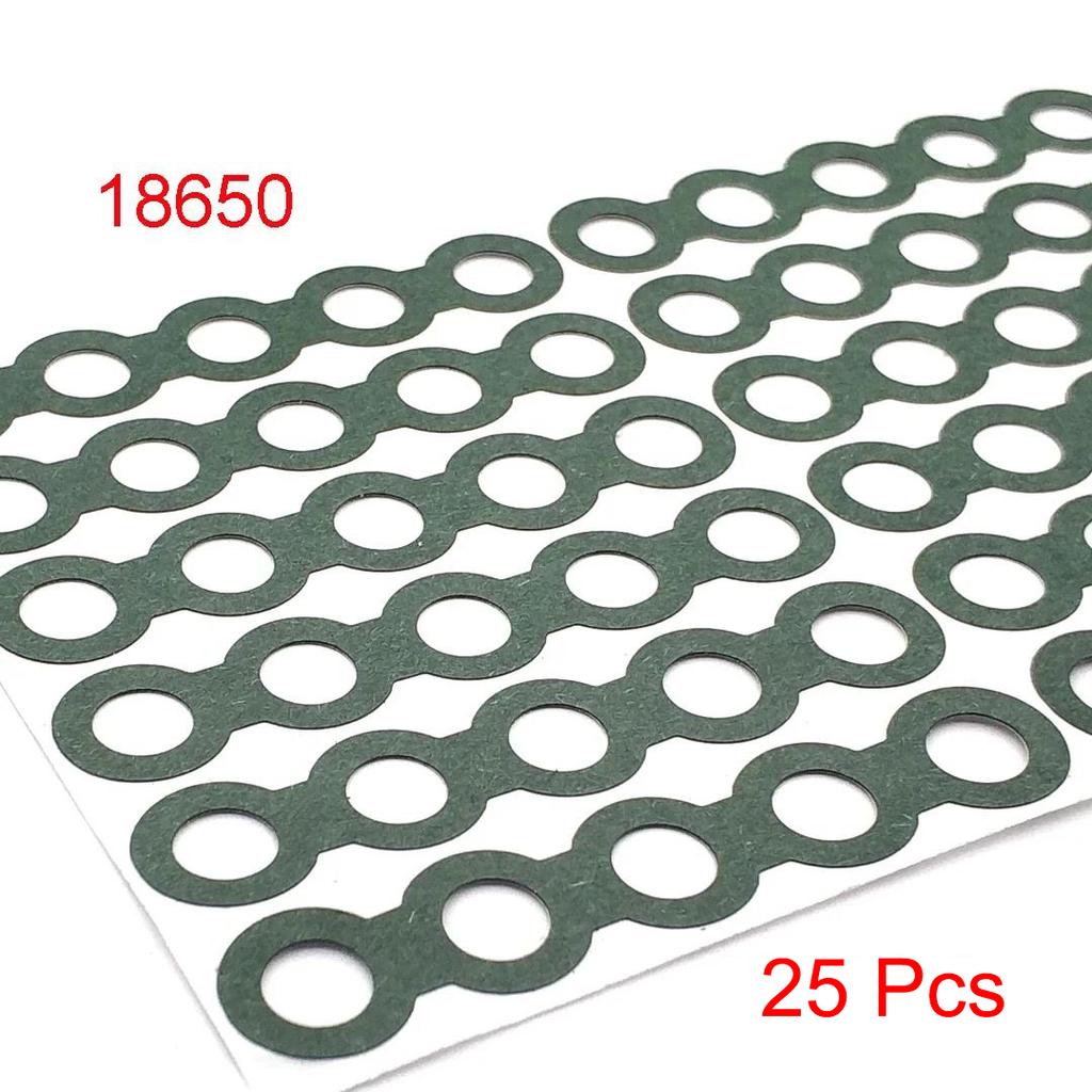 1S-6S 18650 21700 Li-ion Battery Insulation Gasket Barley Paper Battery Pack Cell Insulating Glue Patch Electrode Insulated Pads