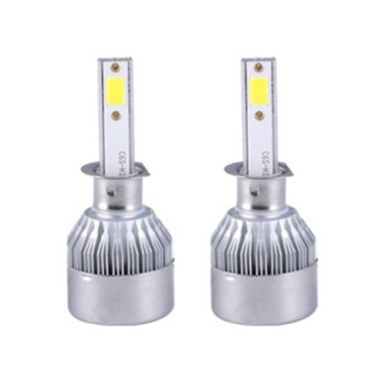 2Pcs C6 H1/H4/H7 Car LED Headlight Bulb 6000K Super Bright Light Driving Lamp