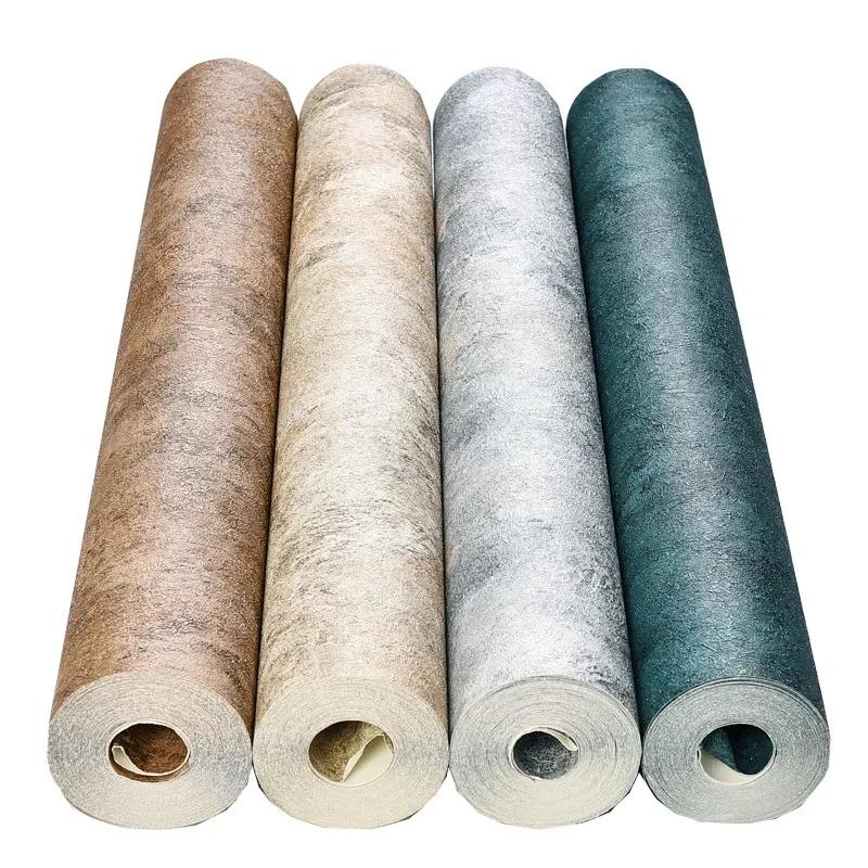 Обои в скандинавском стиле, серый цемент, современные простые однотонные обои для спальни, гостиной, диатомовая глина, индустриальный стиль