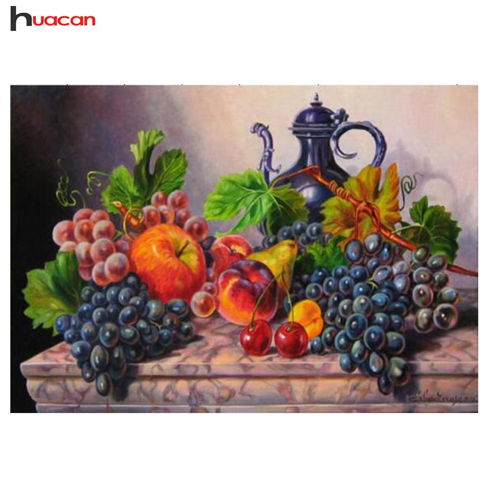 HUACAN 5D Алмазная вышивка Фрукты Рукоделие Квадратная вышивка крестиком Алмазная картина Декор