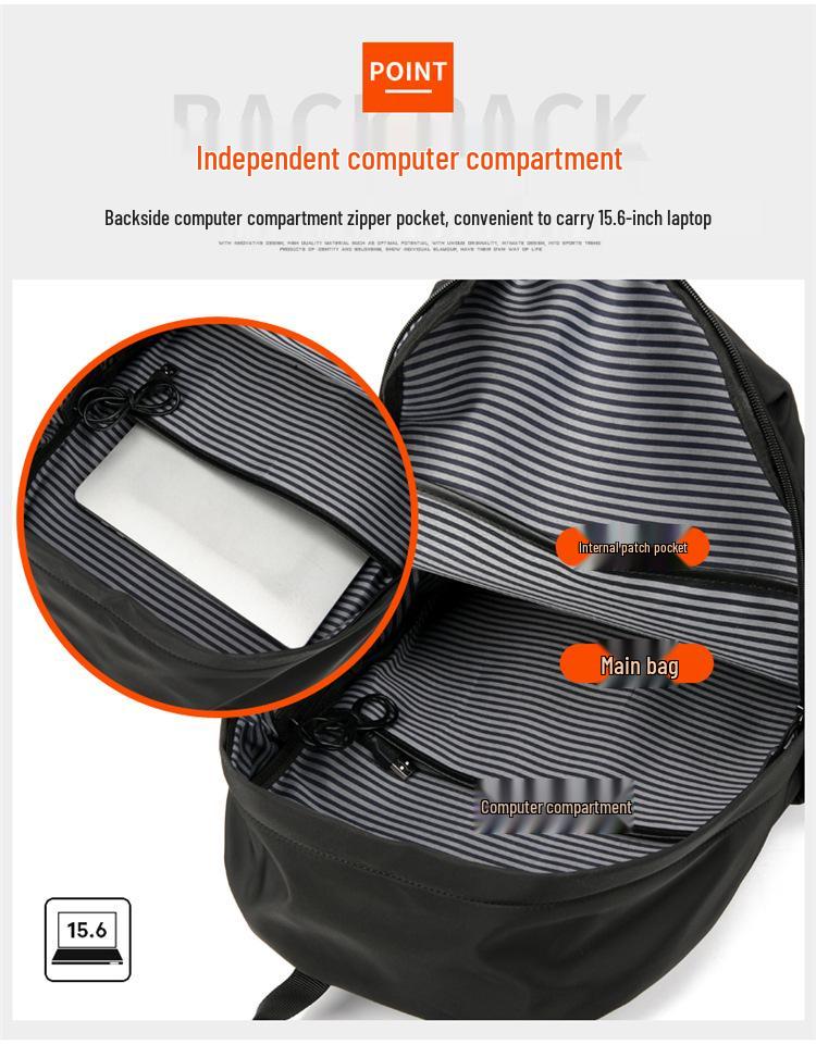 Деловой рюкзак на два плеча - Большая вместимость для путешествий, поездок на работу или учебы