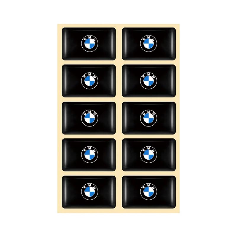 For BMW M X1 X3 For BMW X1 X2 X3 X5 X4 X6 X7 F34 F07 F20 G30 G20 G32 F10 F44 F45 F40 F30 G01 G02 E70 10Pcs Emblem Stickers Decoration Badge