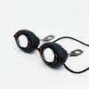 Motorcycle-modified 12V 10W LED Spotlights 3600LM Paired Twin Lights Yellow White Beams Lens-equipped Flashing Headlights