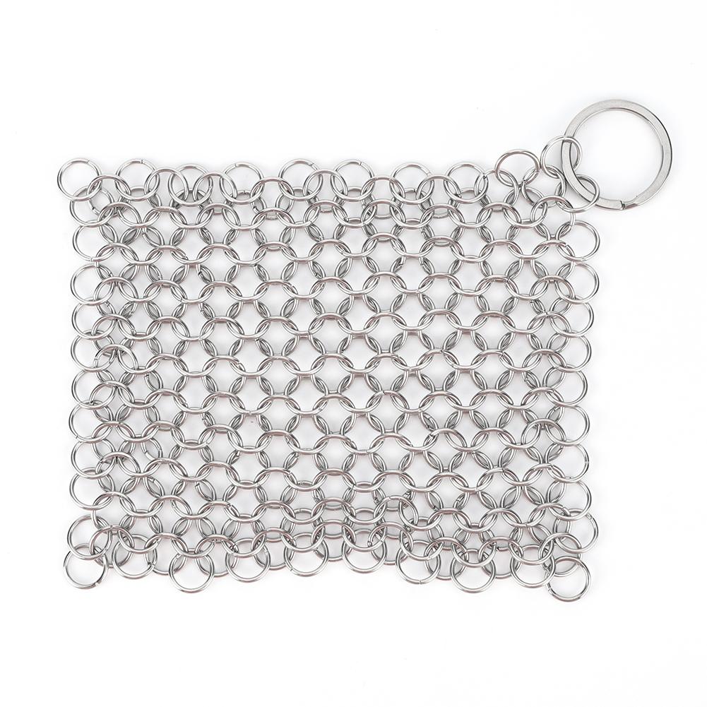 Iron Cleaner with Hanging Ring Pot Pans Cleaning Scrubber Stainless Steel Cookware Rust Remover Scraper for Iron Pans