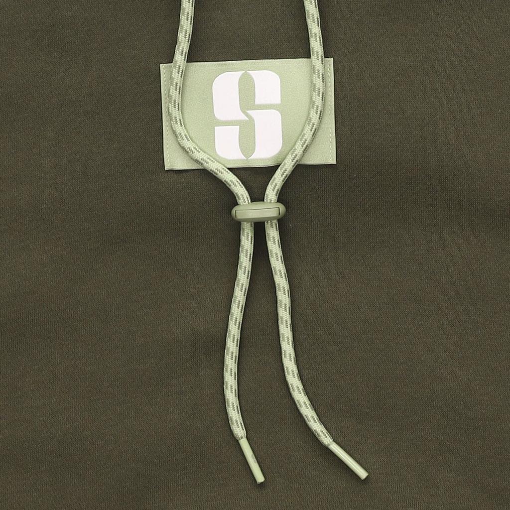 Nike Logo Letter Tag Drawstring Hoodie Women Tops Green FJ4450-325