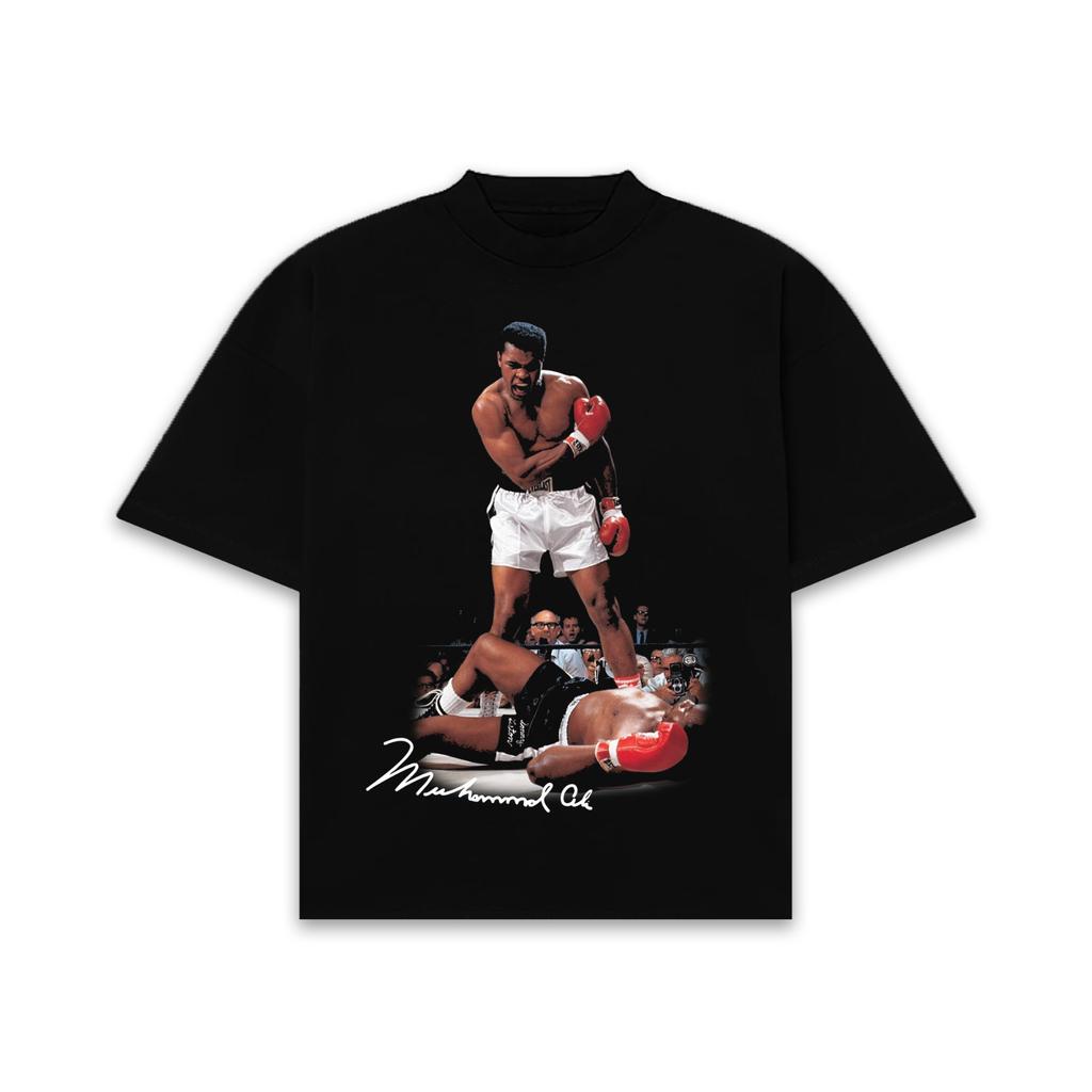 Muhammed Ali Boxing Watercolour T Shirt High Quality Ultra Heavy Small2XL
