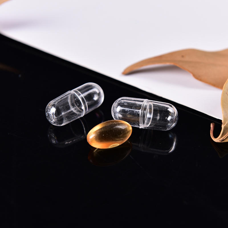 20Pcs Empty Gelatin 0# Capsules Transparent Clear Color Gel Caps Vogue