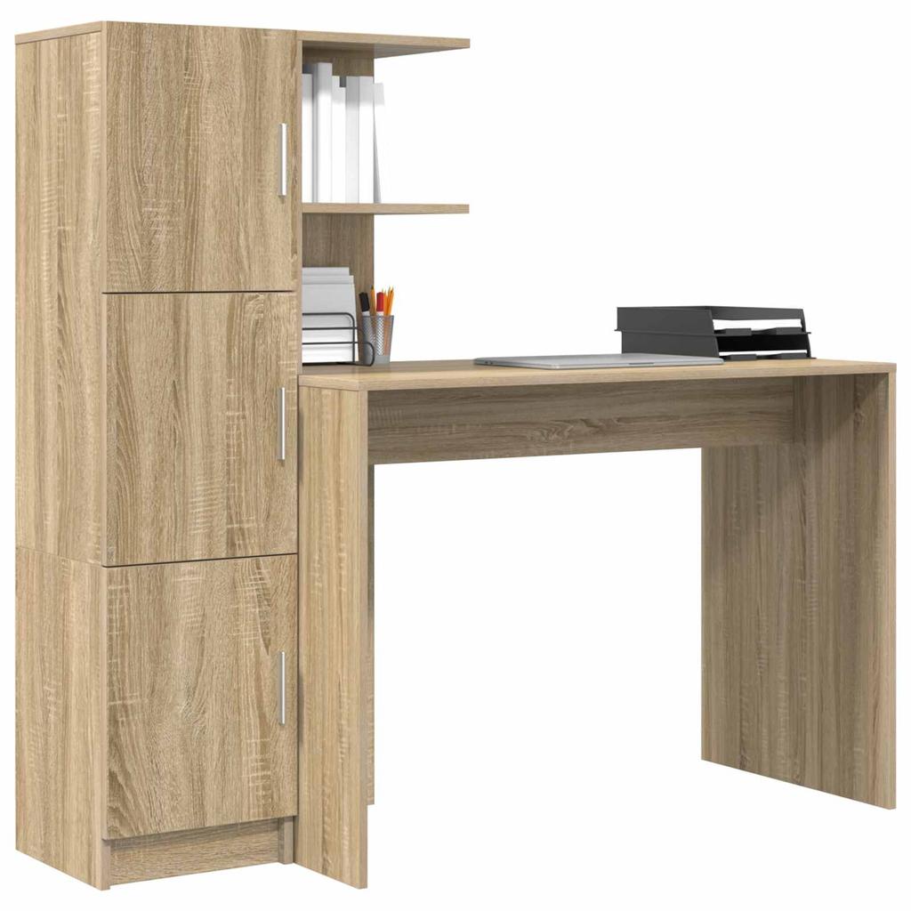 Desk Set 2 pcs Sonoma Oak