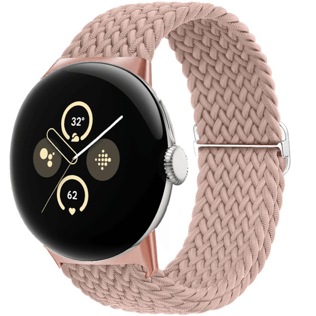 Braided Solo loop for Google pixel 3 4 2 band Accessories Smartwatch Elastic Adjustable Nylon correa bracelet Pixel Watch Strap
