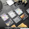 Мини-брелок для ключей в виде CD-диска Альбомные футляры Пластиковые футляры для CD Прозрачная обложка для DVD Оптовая продажа Брелок-подвеска для DVD-диска Музыкальный пустой мини-компакт-диск Держатель Подвеска