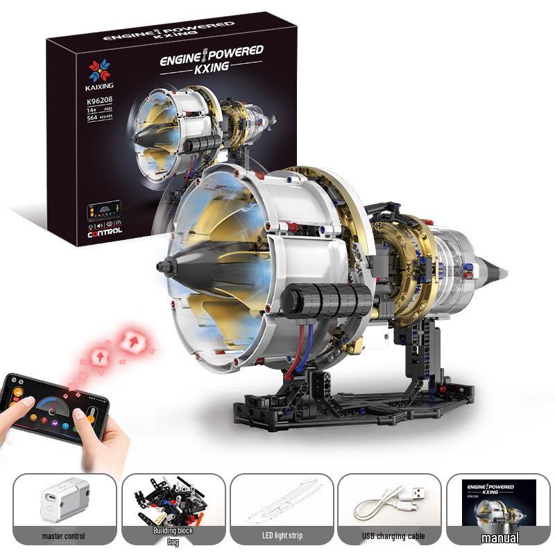Ferrari V8 Engine Model Kit with App-Controlled Lights & Mechanisms