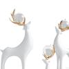 3 Pieces Christmas Elk Statues Reindeer Figurines Ornaments Set Animal Statue for Father's Day