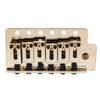 Musiclily Pro Modern Tremolo Unit Bridge with 40mm Solid Brass Block for Squier Stratocaster Electric Gold 10.5mm 6-Point Guitars,