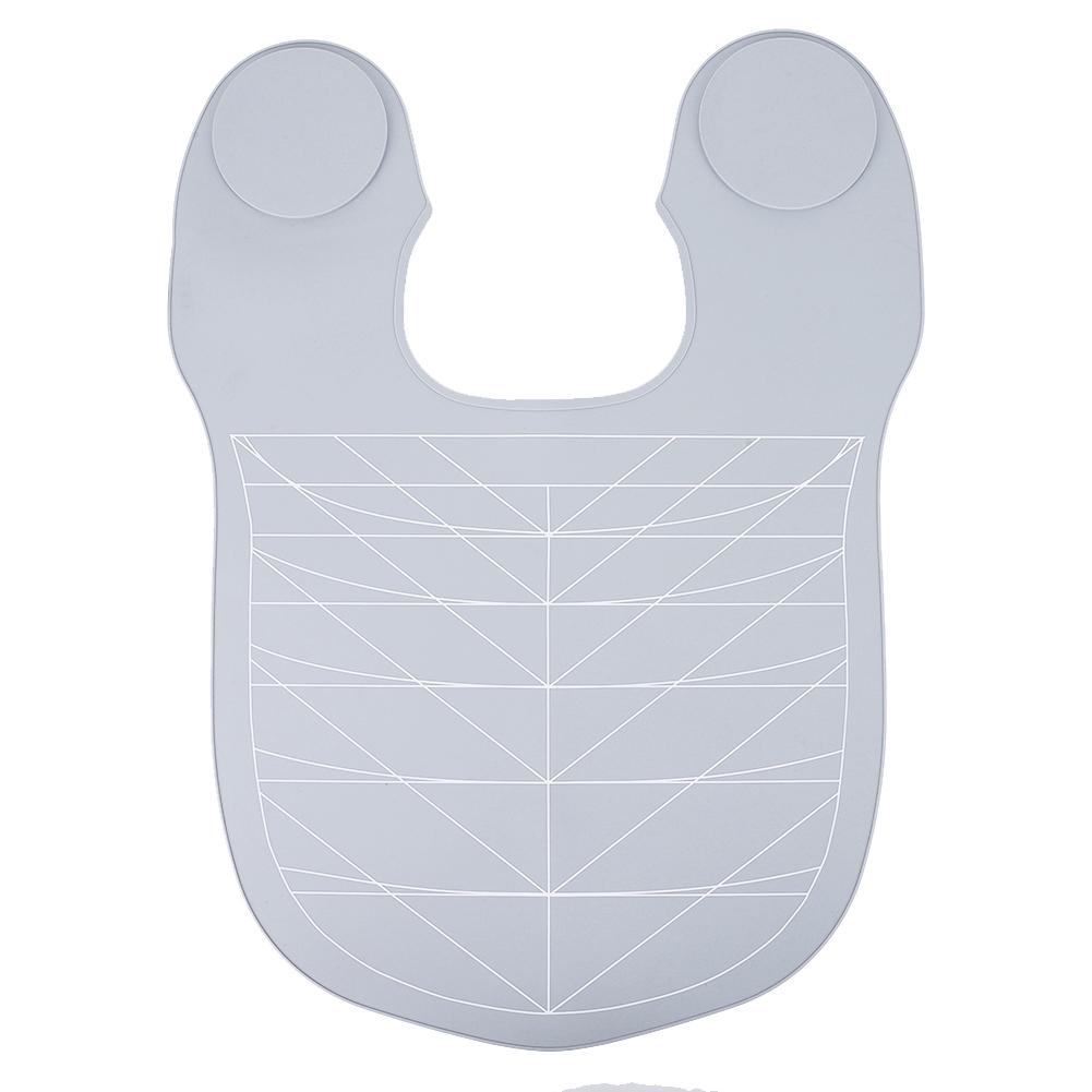 Silicone Hair Cutting Guide Collar Waterproof Hair Dye Shawl with Guidelines Salon Hairdressing Hair Cutting Pad for Salon Home